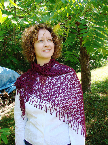 Shawl 8 - Simple Patterned Shawl シンプル模様のショール