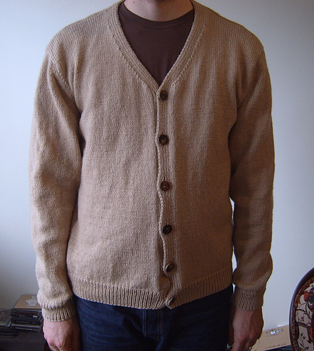 Fine knit cardigan