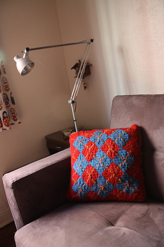 Double-sided Argyle Pillow