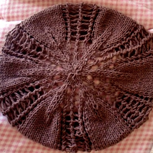 Autumn leaves beginner lace beret