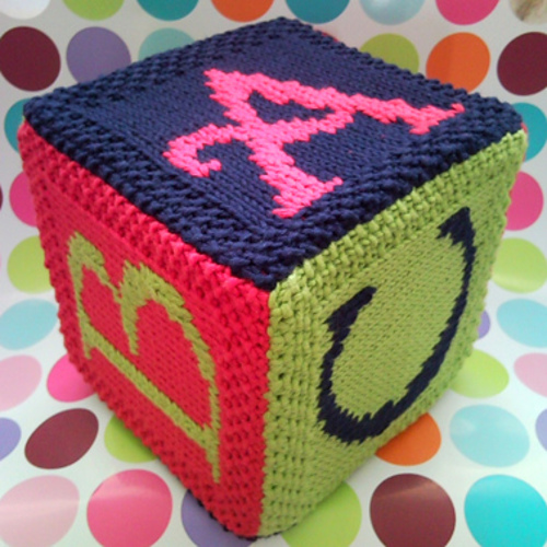 A - Apple B - Ball C - Car Building block cube