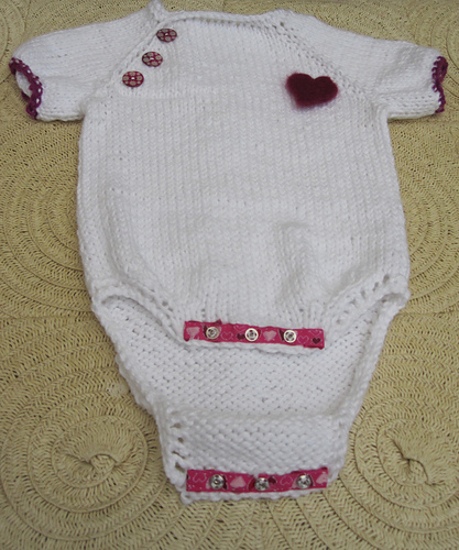 Ravelry: Knitted Baby Onesie pattern by Brenna Kotar