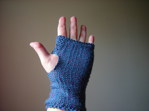 sideways fingerless gloves