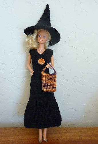 #0876 Black Halloween Dress