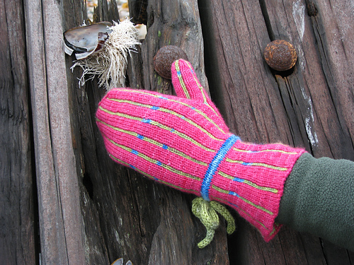 Pinstripe DK Mittens 291