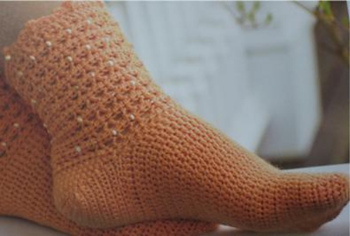 Beaded Lace Socks