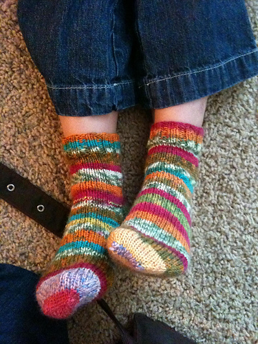 Kids' Basic Cuff-Down Socks