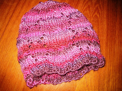 Cable and Lace Hat