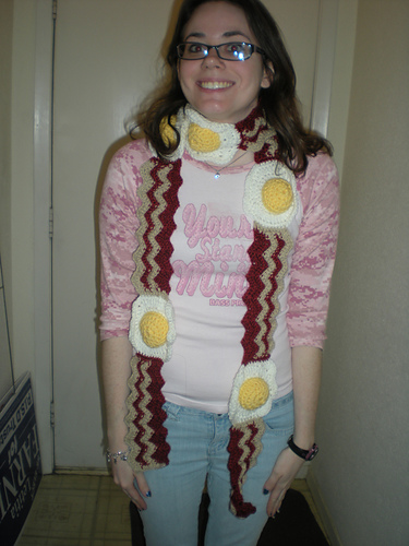 Bacon and Eggs Scarf
