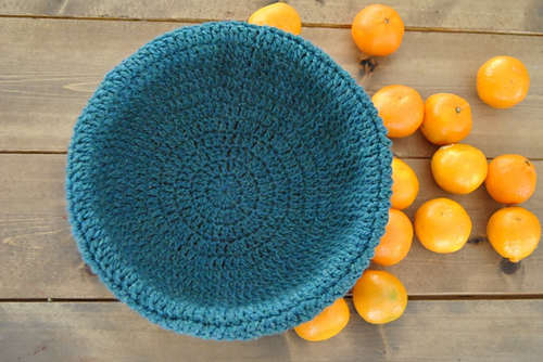Crochet Basket Liner photo 2