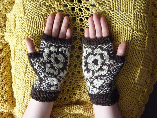 Pressed Flower Mitts