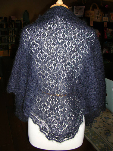 The Blue Diamonds Shawl