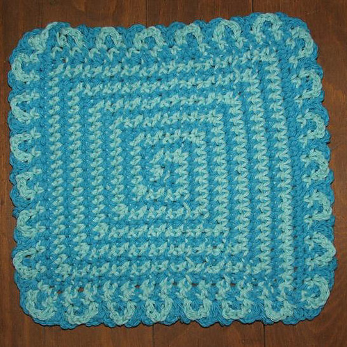 Square Spiral Dishcloth