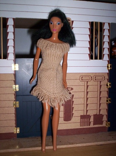 #0162 Pink Dress with Fringe