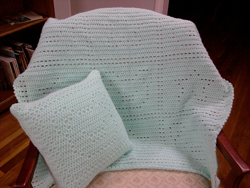 Puppy and Hearts Blanket