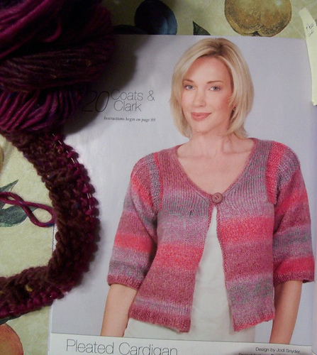 Pleated Cardigan