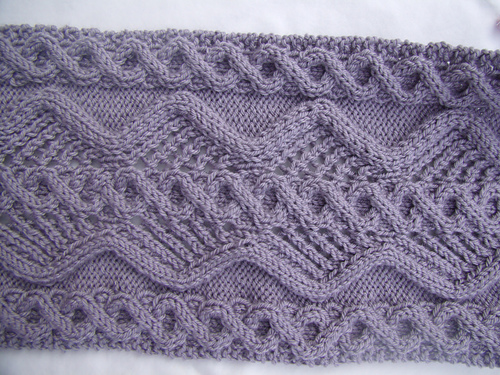 Cables and Tweed Afghan