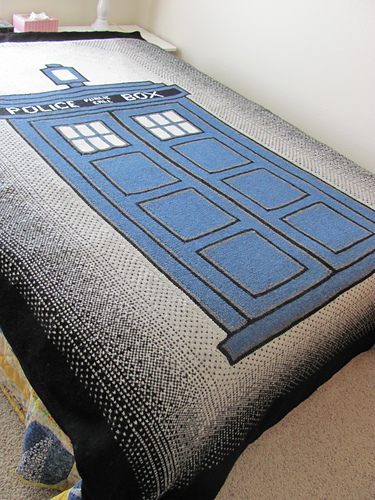 Doctor Who TARDIS Afghan photo 3
