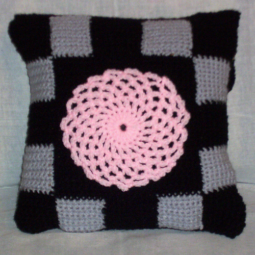 Medallion and Motif Frame Pillow Cover