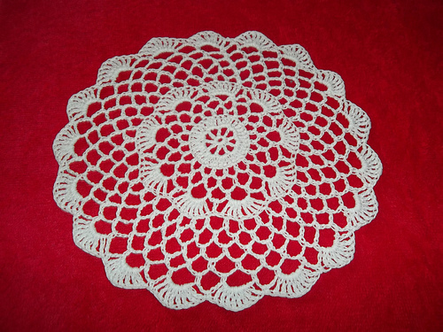 Quick Round Flower Doily