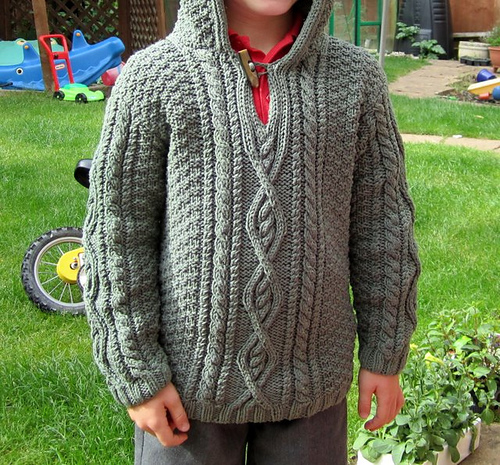Design D - Cabled Sweater and Hoodie