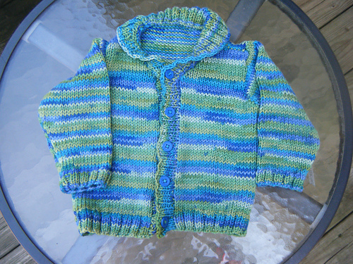 Baby/Child Cardigan with Collar or V Neck