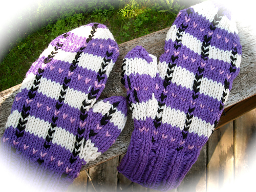 Plaid Mittens