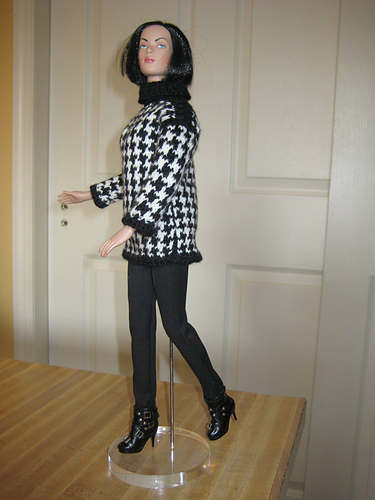 Oversized Houndstooth Pullover