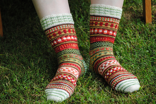 Winter Blues Socks