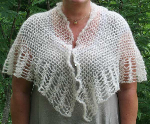 Mohair 1-6 Lite heklet sjal