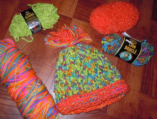 Nubby Hat, Scarf & Mittens Set