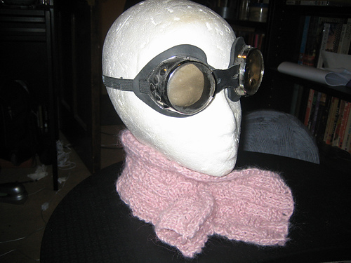 Short Ribbed Scarf