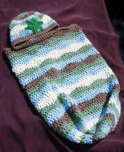 Wavy Sleep Sack and Cap