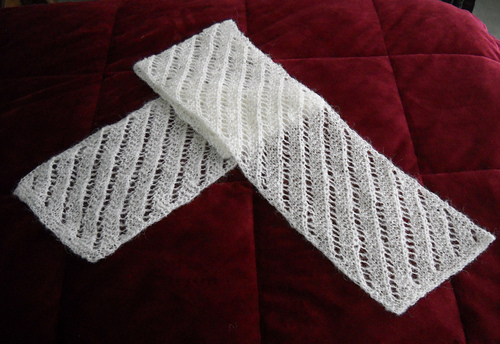 Lacy Scarf Diagonal Scarf Knitting Pattern Free Ravelry: Diagonal