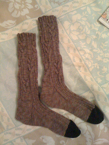 Cabled Set: Socks