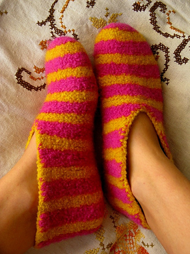 Rai-rai-raitaa! Felted Slippers