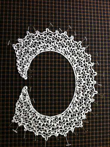 Point D'Eglantier Collar to Crochet