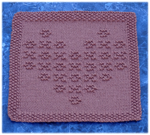 Heart Full of Hugs & Kisses Dishcloth