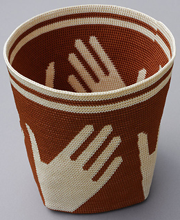 Handy Basket Crocheted Left Handed