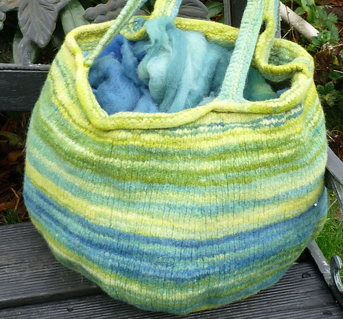 Visby Basket Knitfelted