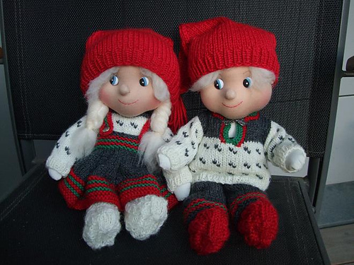 Fagstrikk Nisseklær - byEricaGFlickr