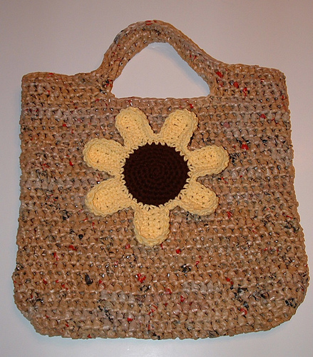 Crocheted Grocery Tote Bag