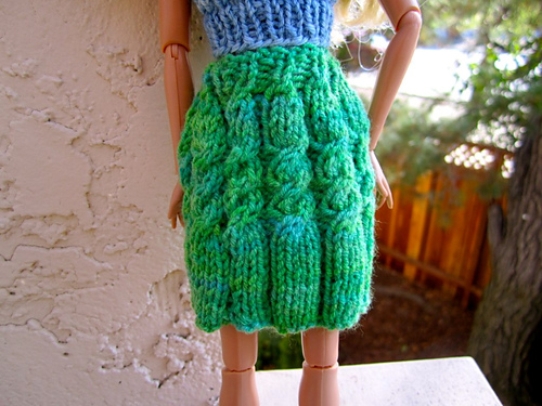 Barbie Doll Cable Skirt