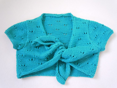 Girls' tie front Bolero