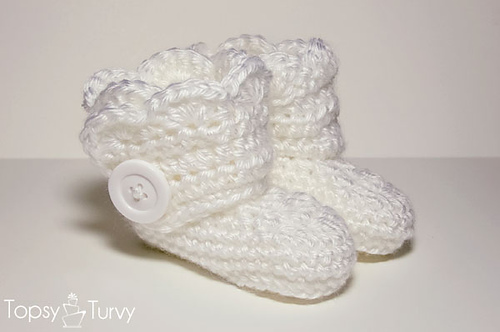 crochet wrap around booties
