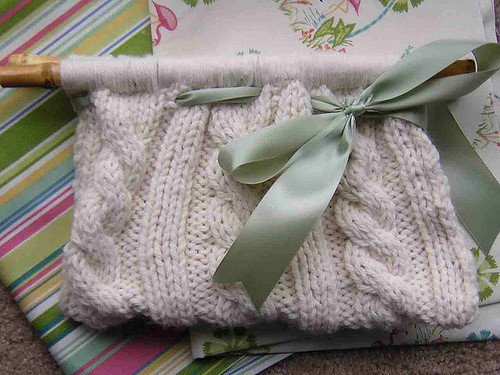 Cabled Clutch Purse