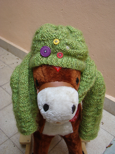 Random Stitch Scarf + Beanie