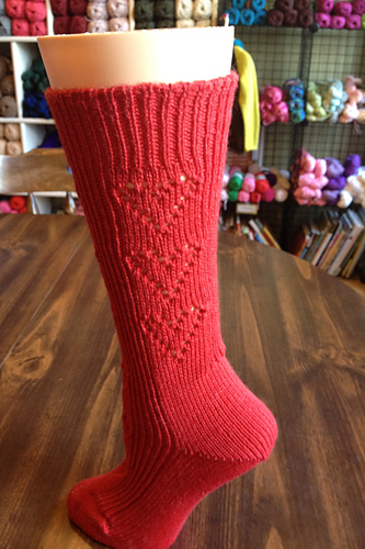 #10  Heart & Rib Sock