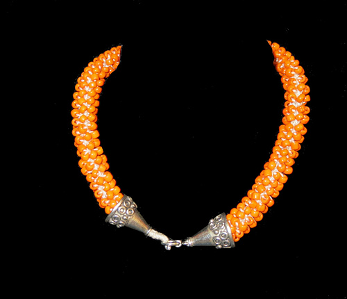 Beaded crochet cord photo 1