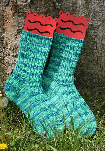 Seeded Rib Socks